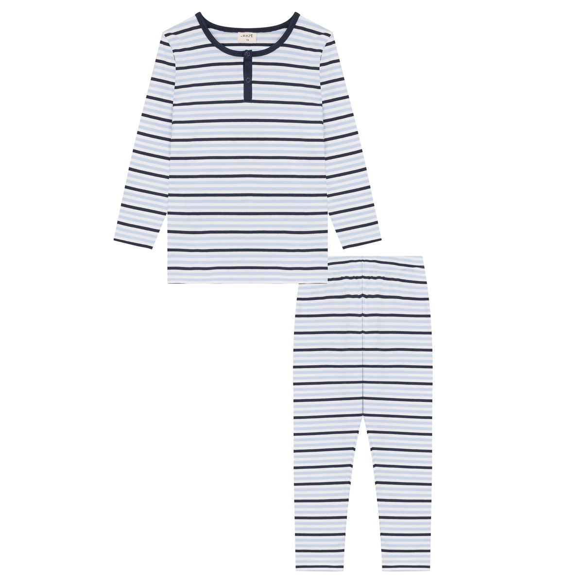 Striped 2 Piece Lounge Set Blue