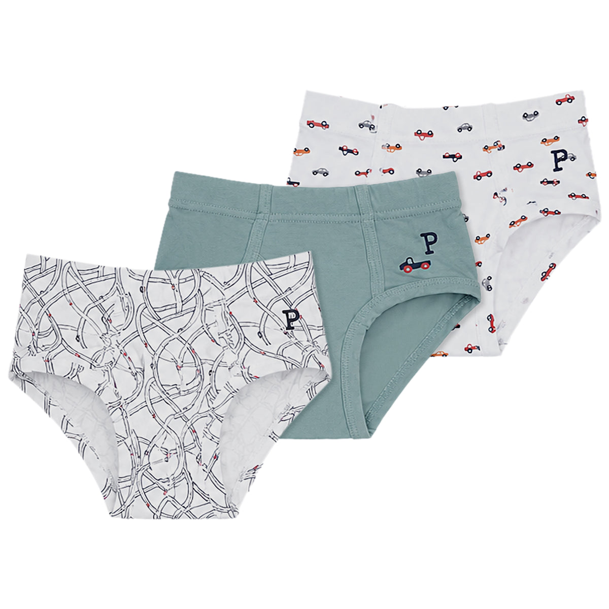Boys Car Briefs 3 Pack
