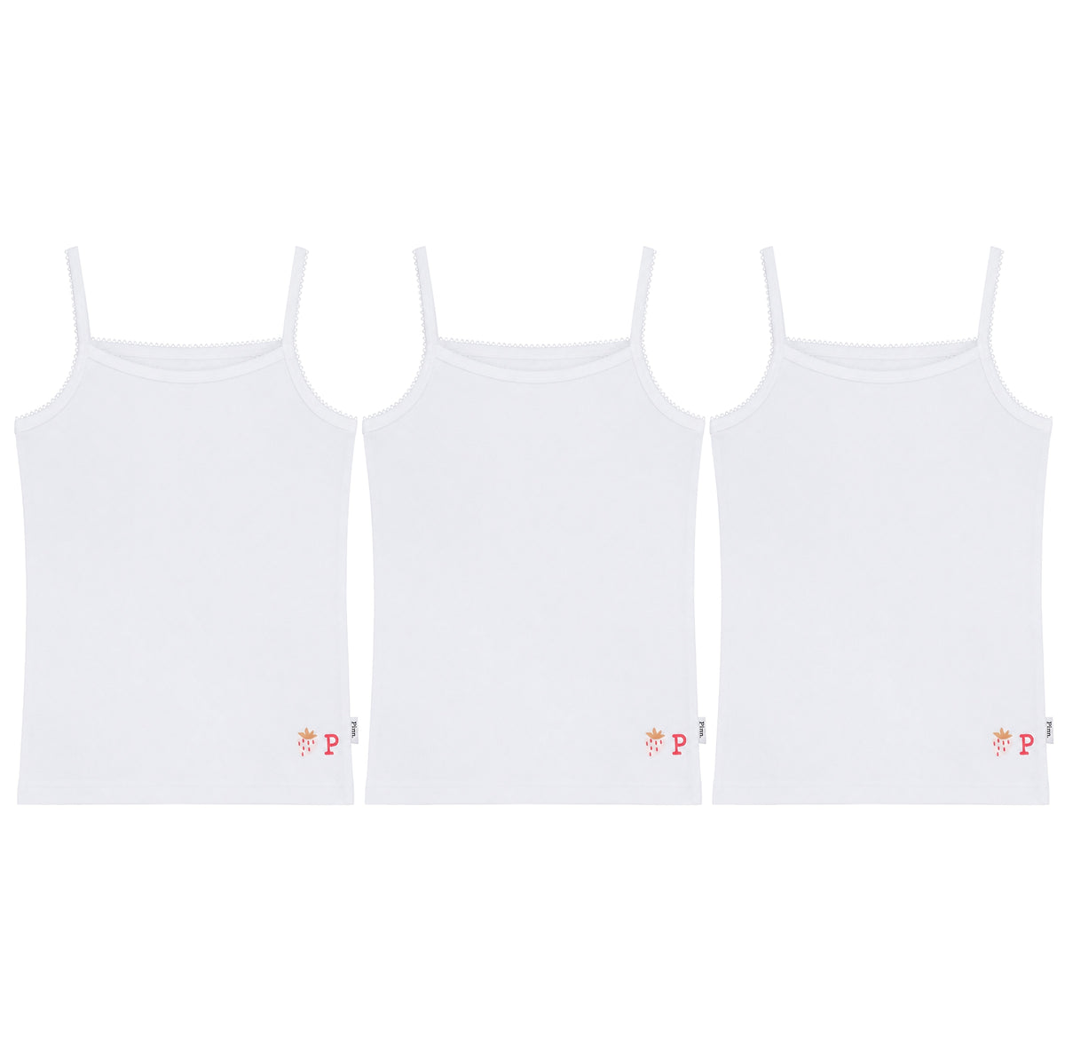 Girls Strawberry Undershirts 3 Pack [TW25-GW]