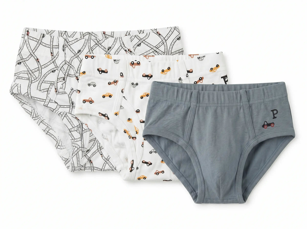 Boys Car Briefs 3 Pack