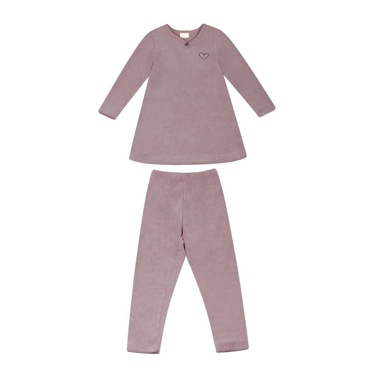 Terry Heart 2 Piece Tunic Lounge Set