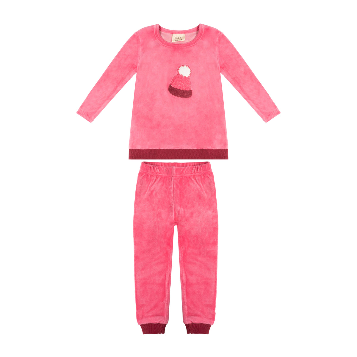 Winter Hat 2 Piece Lounge Set Coral