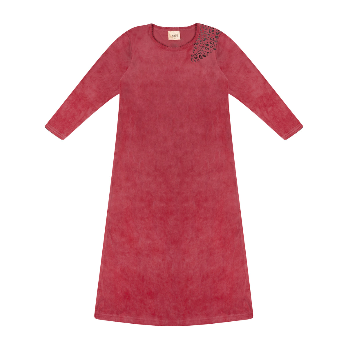 Leopard Lounge Dress Raspberry