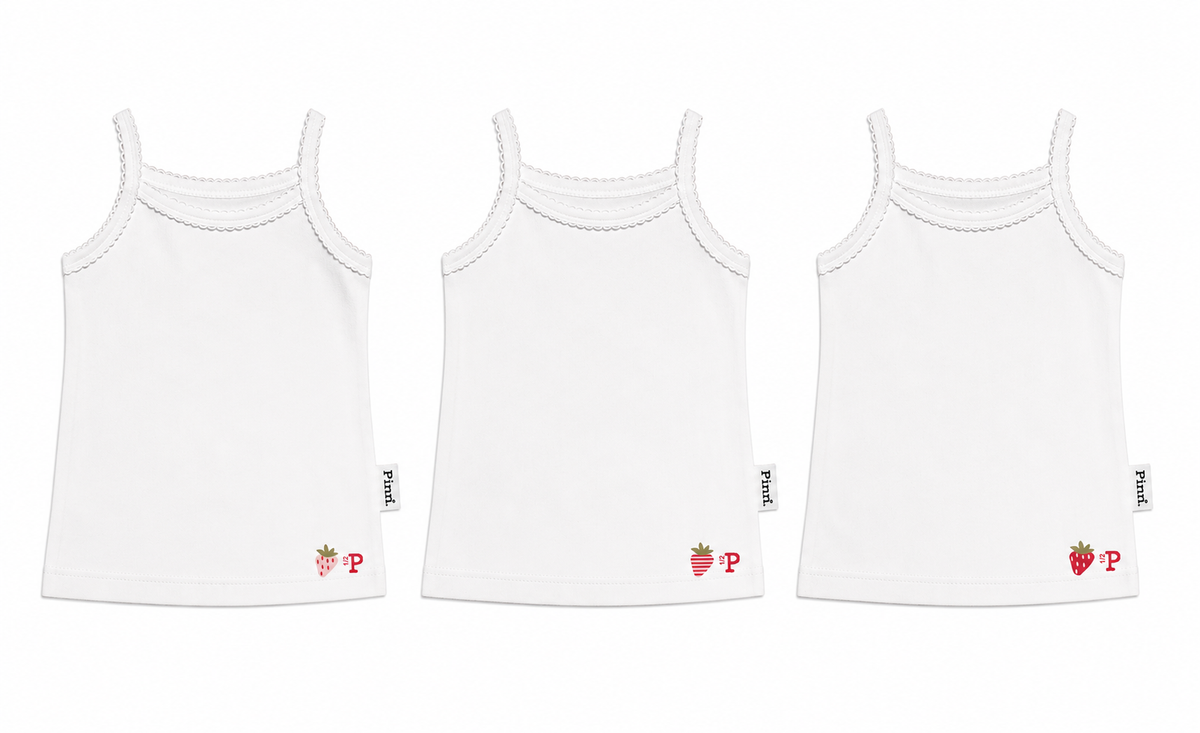 Girls Strawberry Undershirts 3 Pack [TW25-GW]