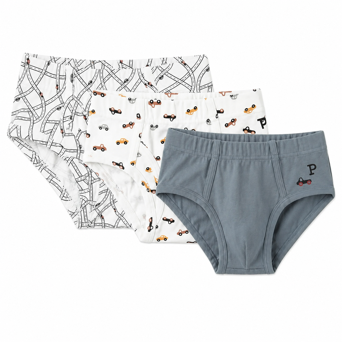 Boys Car Briefs 3 Pack