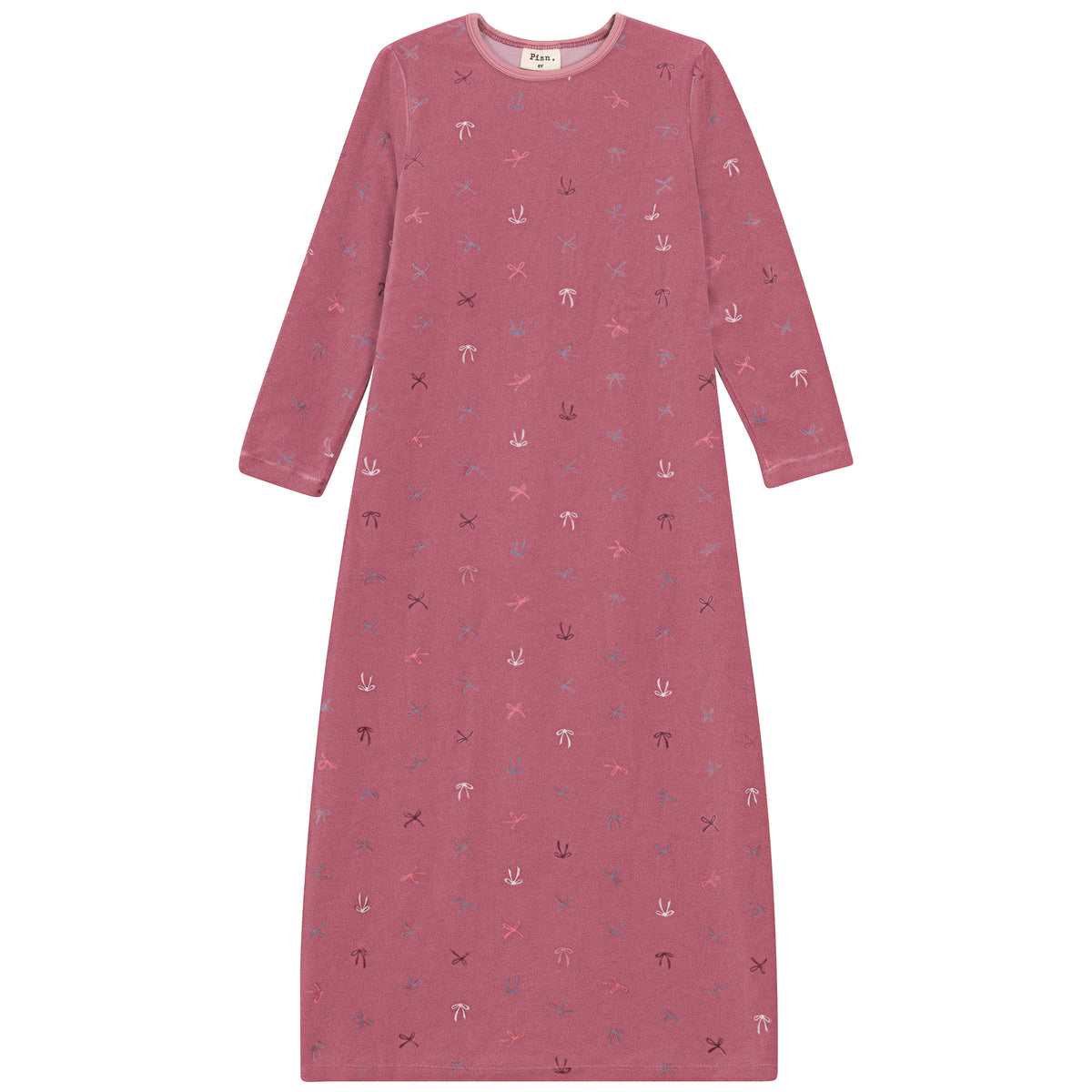 All Over Bow Lounge Dress Rose