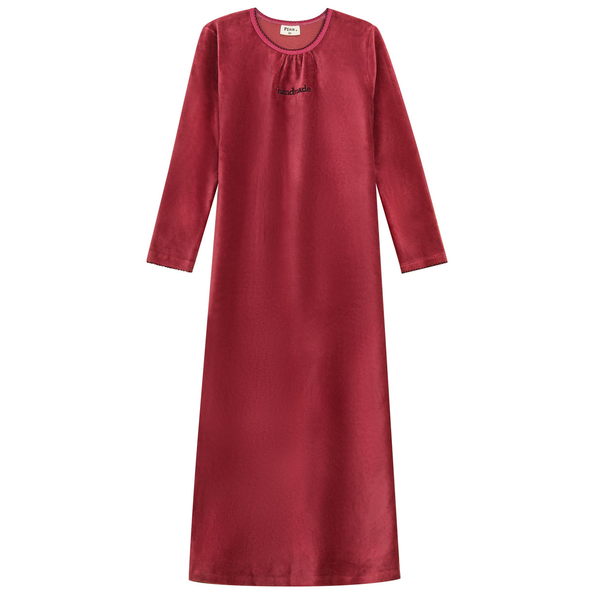 Ribbed Velour Handmade Lounge Dress Mauve