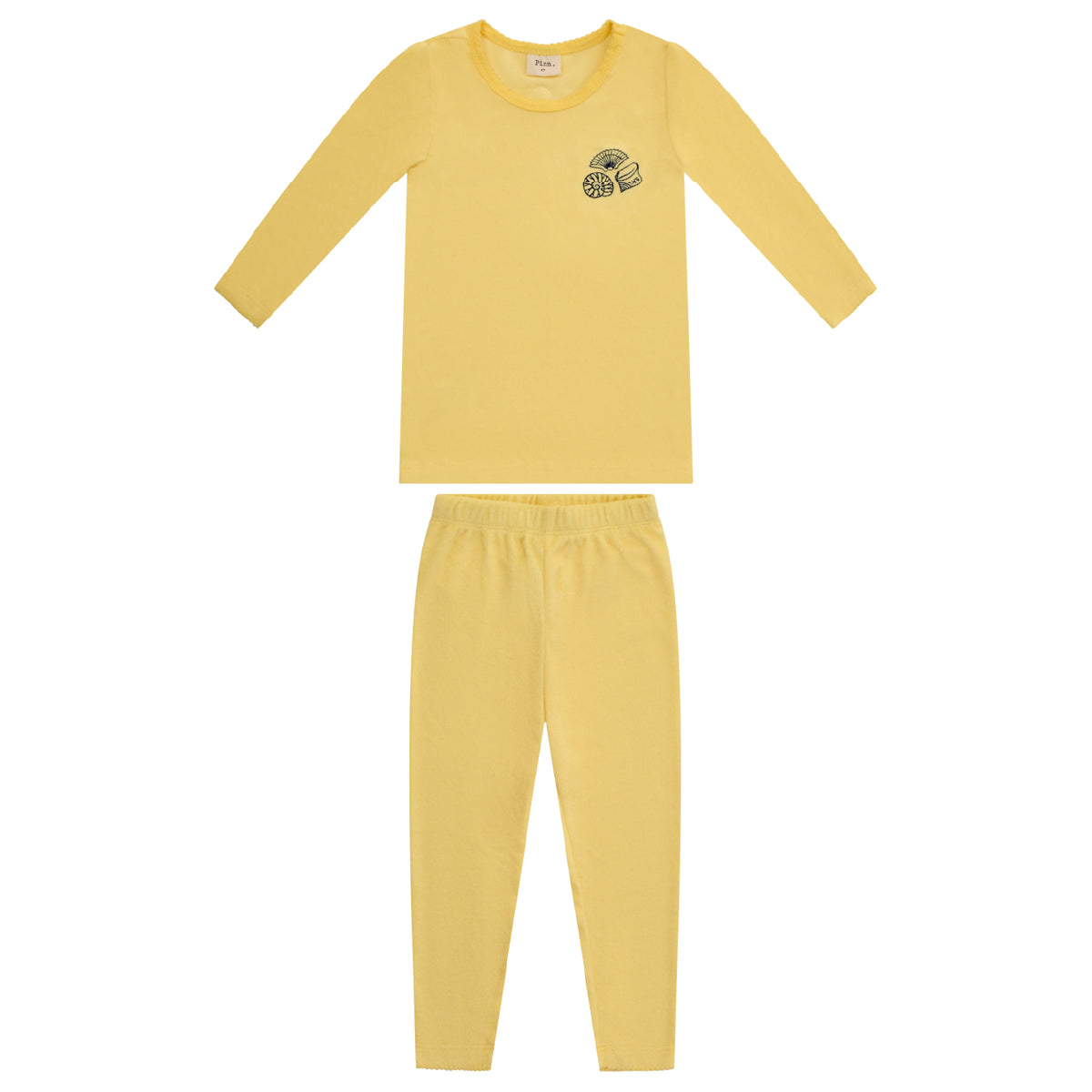 Yellow Terry 2 Piece Lounge Set
