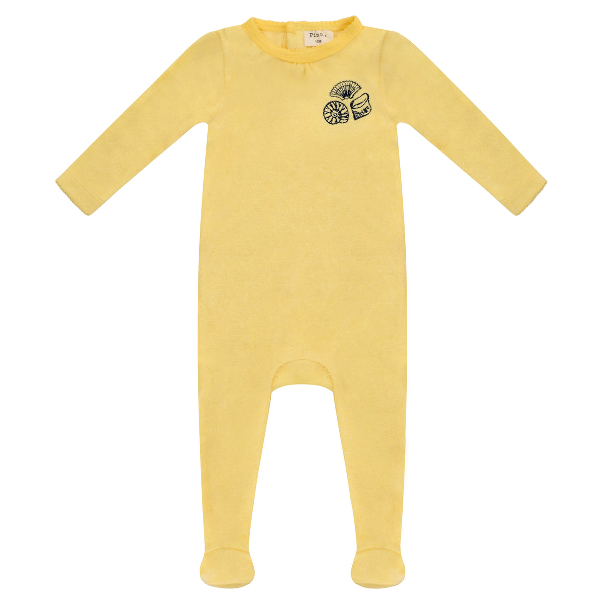 Yellow Terry Footie