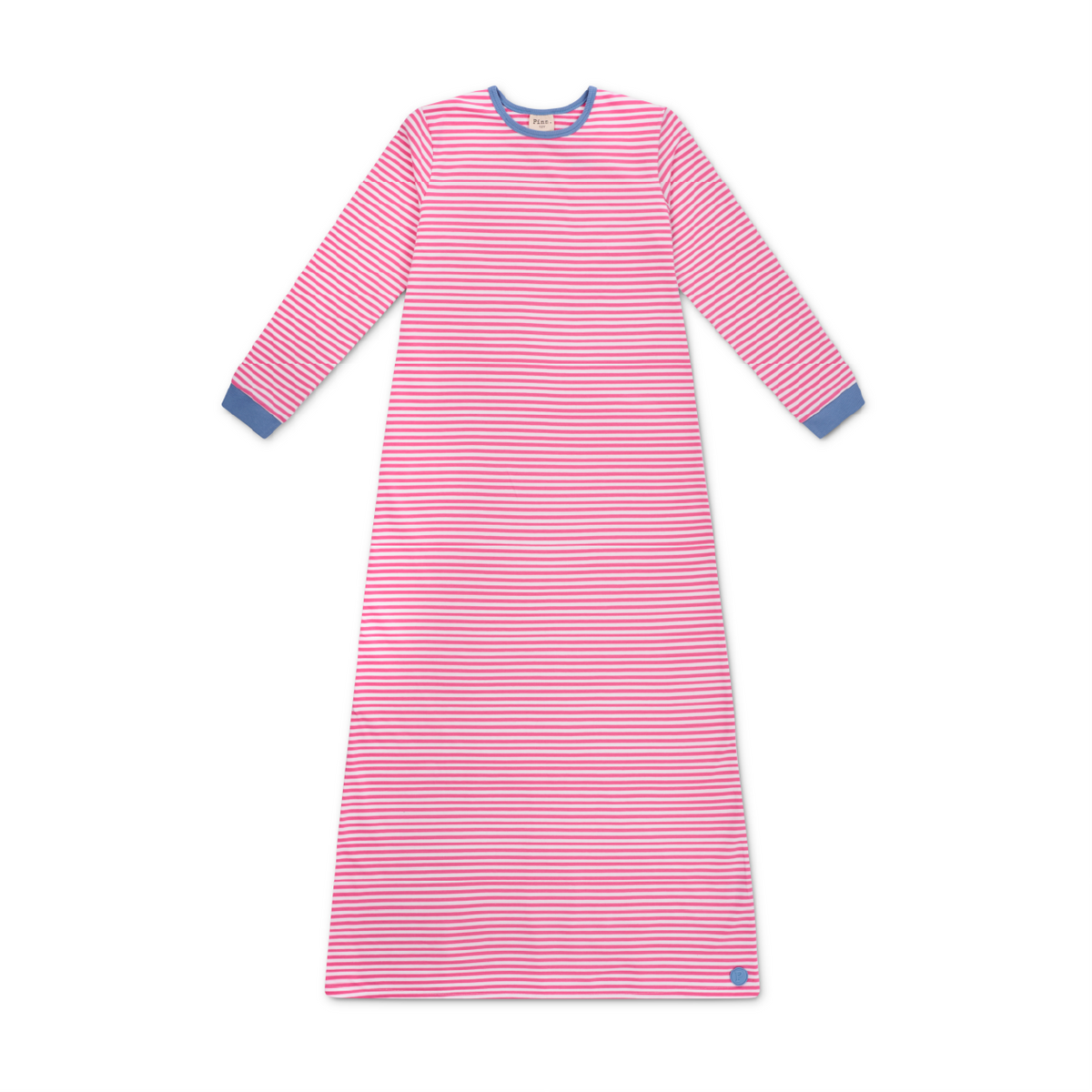 Striped Lounge Dress Hot Pink